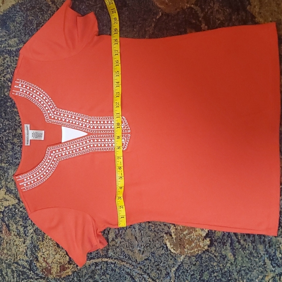 Rebecca Malone top size M Orange color brand new does not have a label - Picture 1 of 11